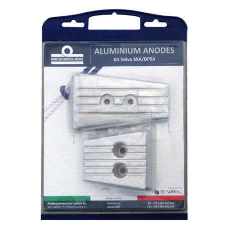 Kit d'anodes en aluminium pour les moteurs Volvo Penta SX-A/DPS
