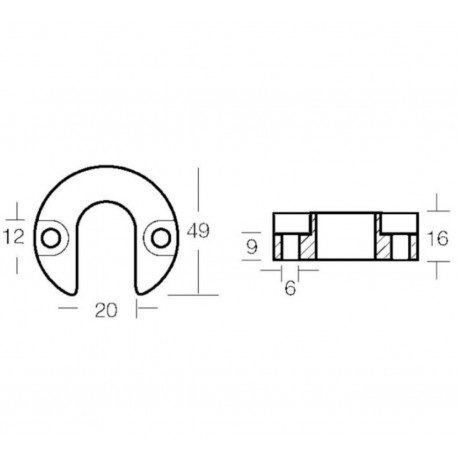 Kit of aluminium anodes for Mercruiser Alpha I Generation II engines