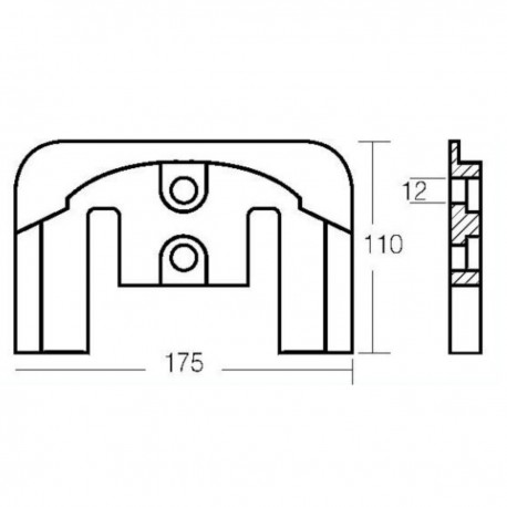 Kit of aluminium anodes for Mercruiser Bravo III engines
