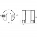 Kit d'anodes en aluminium pour les moteurs Mercruiser Bravo III
