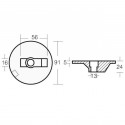 Kit anode en aluminium pour les moteurs Mercruiser BravoI de 1998 à aujourd'hui
