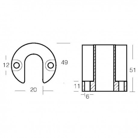 Aluminium anodes kit for Mercruiser BravoI engines 1998 to present