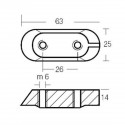 Aluminiumsanodesett for Yamaha påhengsmotorer 40–60 hk