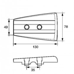 Kit of aluminium anodes for Volvo Penta DPH engines 2