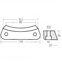 Kit d'anodes en aluminium pour les moteurs Volvo Penta DPH
