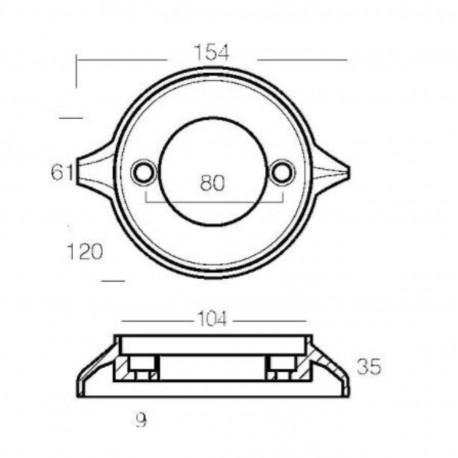 Kit de ánodos de aluminio para motores Volvo Penta 290 C