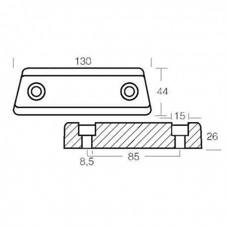 Kit anodi in alluminio per motori Volvo Penta 290 C