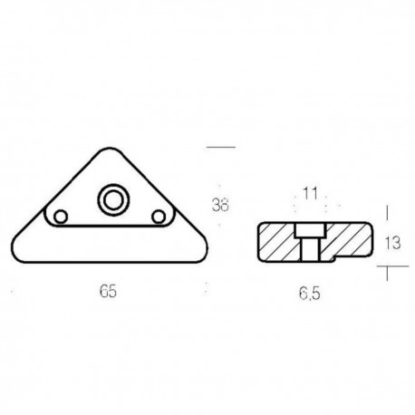 Kit of aluminium anodes for Volvo Penta 290 C engines