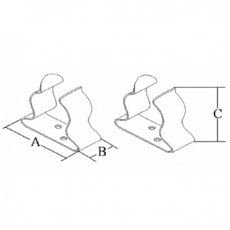 Stainless steel oar clip