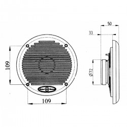 Paar marine speakers in wit anti-UV plastic 2