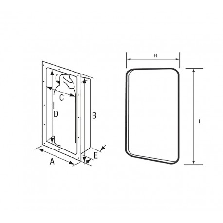 PVC-Feuerlöscherhalter Nische kg.1