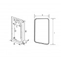 PVC fire extinguisher holder niche kg.1