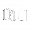 PVC niche for extinguisher kg.1 with door