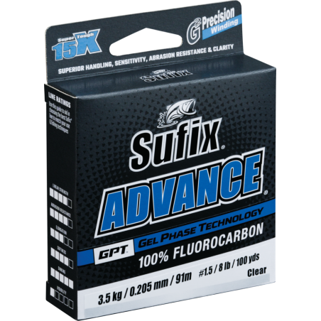 Sufix Advance FC G2 0,205 mm. 91 m fluorkarbon.