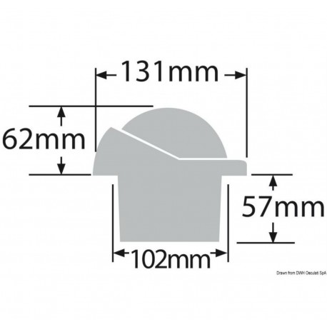 Compass with compensators and light - Helmsman 3'' 3/4