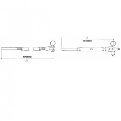 Tensor de horquilla para cable Parafil 2