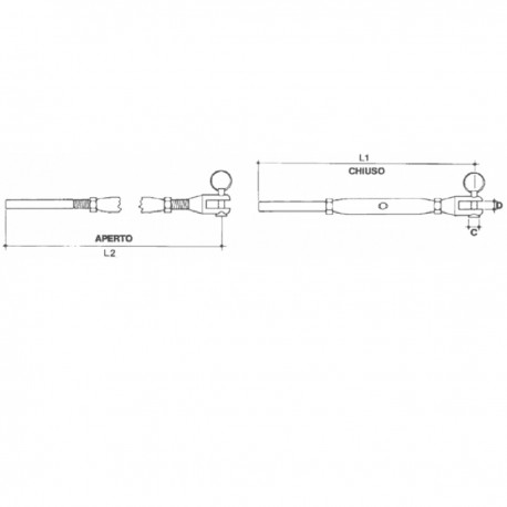 Gabelspanner für Parafil-Kabel