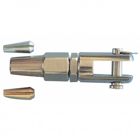 Borne à fourche en acier inoxydable AISI 316