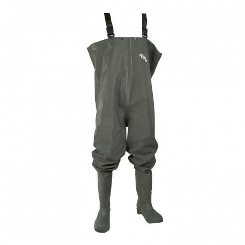 Waders pesca in PU con stivali in PVC - Ragot Taglia 40