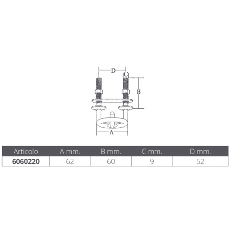 Stainless steel tow hook - Marine Town