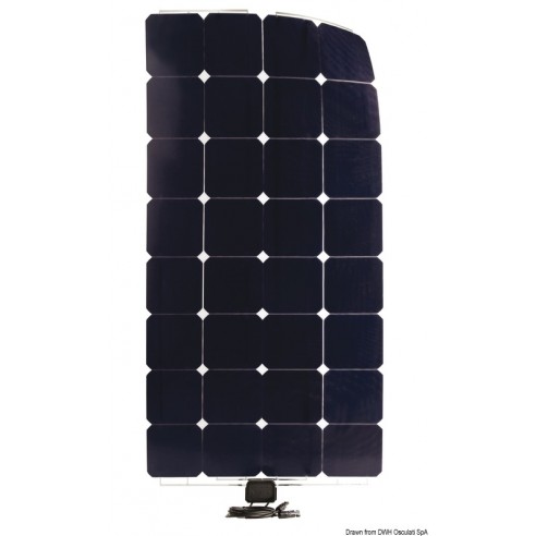 120 Wp 1230 x 546 mm flexible solar panel. - Enecom