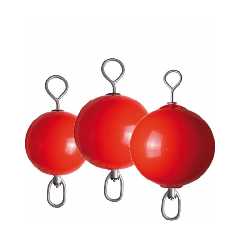 Red spherical mooring buoy ⌀ 60 cm. - Majoni