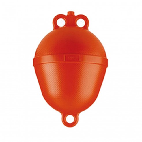 Boya de amarre roja en forma de pera ⌀ 25 cm.
