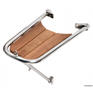 Baugspryd i rustfritt stål og teak 680x395x280 mm. – Se deg selv