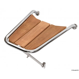 Delfiniera in acciaio inox e teak 750x500x330 mm. - Osculati
