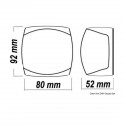 Feux de navigation LED avec boîtier en acier inoxydable poli miroir - Sphera II