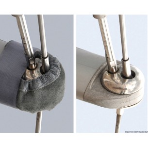 Haubans en cuir naturel pour les haubans de 122-154 mm de section. - Osculati 2