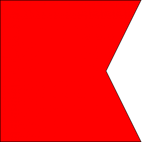 Bandiera B in tessuto - Adria Bandiere