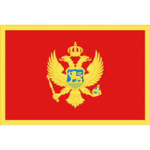 Montenegro stoffen vlag - Adria Bandiere