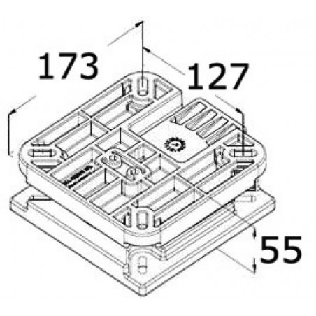 Rotating and removable base