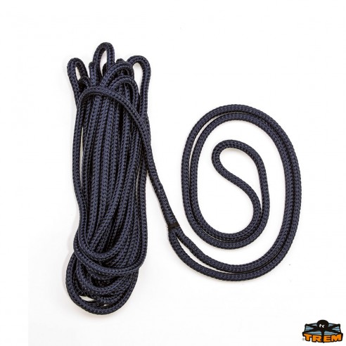 Blue polyester leaded rope Ø 20 mm. 13 mt.