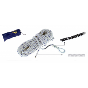 Hvit nylonline Ø 12 mm. 30 m.