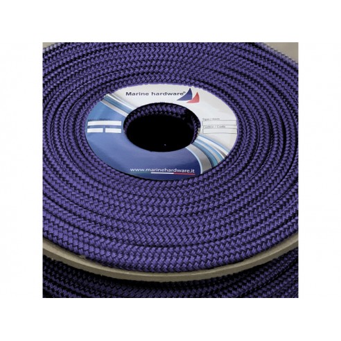 Superdock navy blue mooring line in polyester Ø 18 mm.