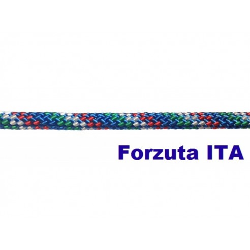 Forzuta blue polyester mooring rope Ø 6 mm. 250 mt.