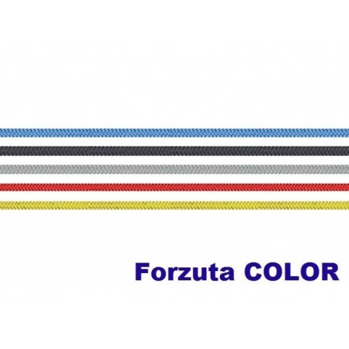 Silver mooring line in polyester Ø 8 mm.