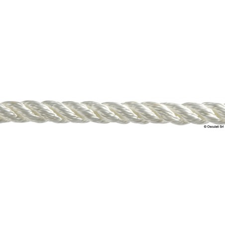 3-wood white polyester mooring rope Ø 18 mm. 100 mt. - Osculati