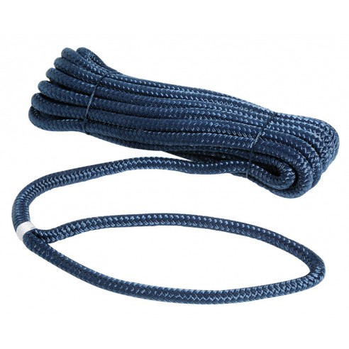 Blue polyester mooring line, Ø 16 mm, 11 m - Osculati