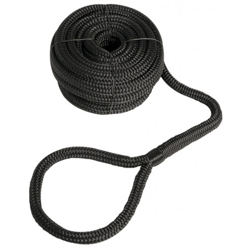 Schwarzer Festmacher aus Polyester, Ø 20 mm. 12 mt. - Oskulati