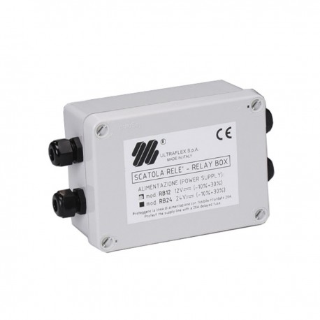 Relay box with click reversal