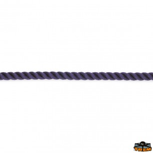 Blå polyester fortøyningsline, Ø 12 mm, 200 m - Trem
