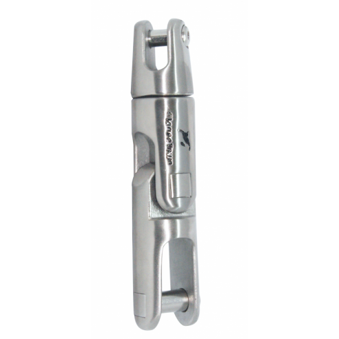 Stainless steel double-joint swivel anchor joint for 10/12 mm diameter chains. - Marine Town