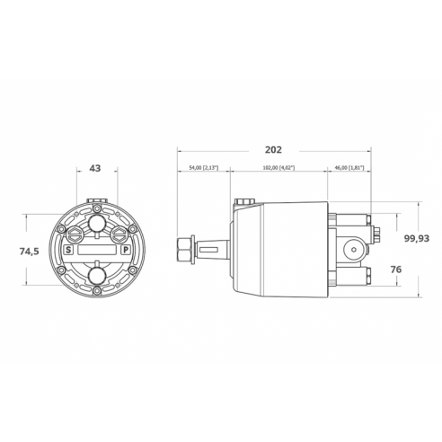 GF150BRT hydraulischer Radkastenbausatz - Mavi Mare