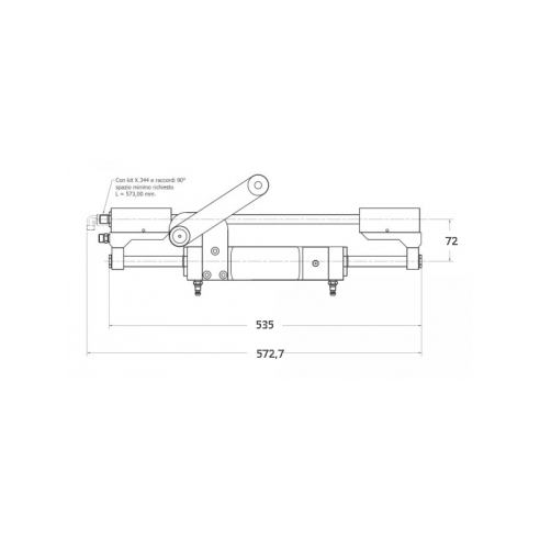 Kit timoneira idraulica GF300BHD - Mavi Mare