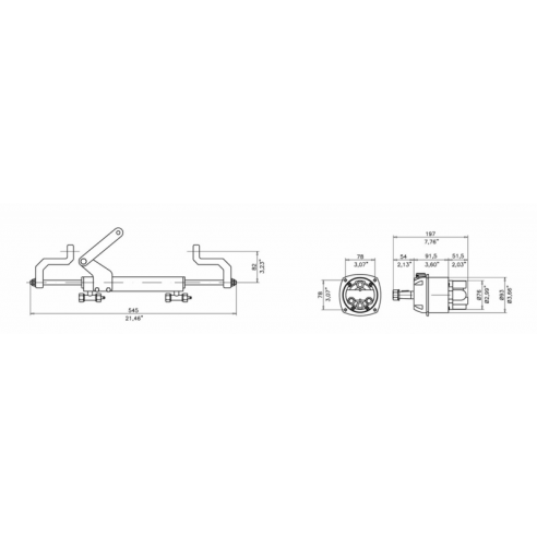 GF90BT hydrauliskt styrkit (X.342) - Mavi Mare