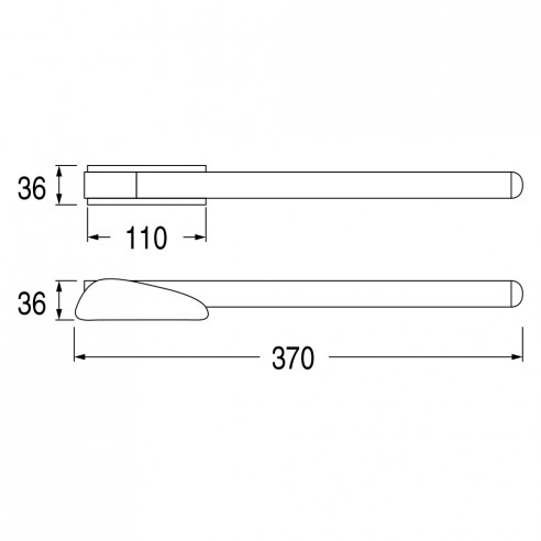 Folding handle for aft swim platform - Douglas Marine