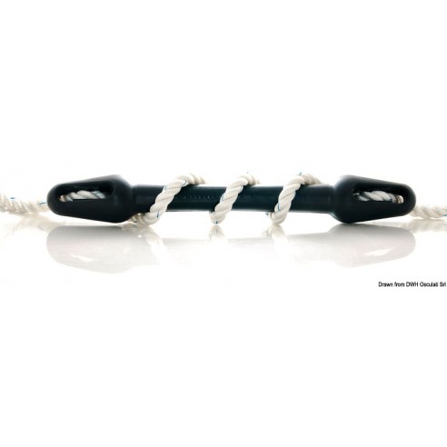Amortisseur d'amarrage en caoutchouc Compensateur 416 mm. pour cordages Ø12-14 mm. - Unimer